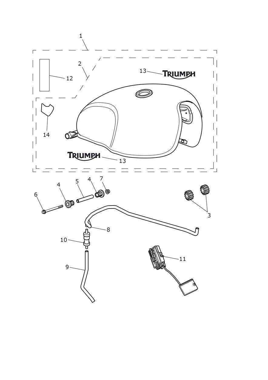 Fuel Tank exploded diagram