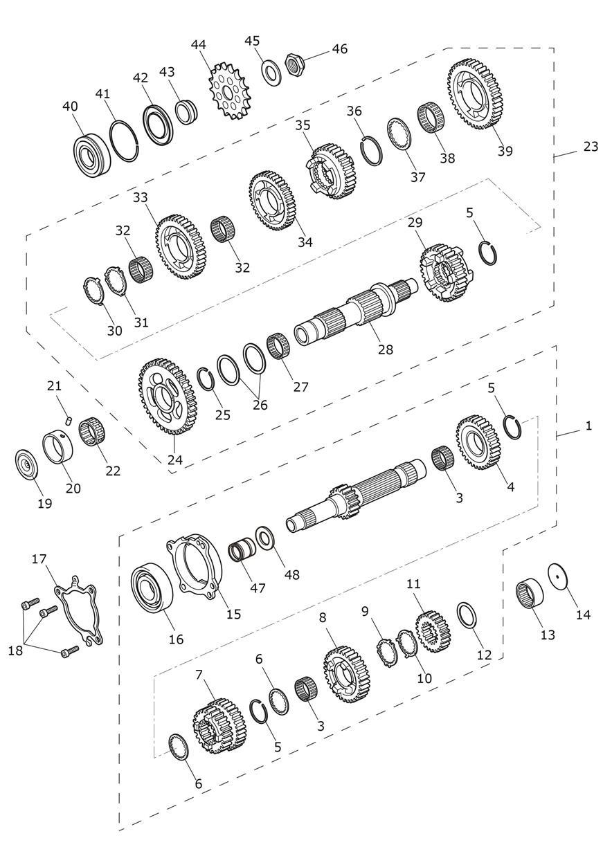 Transmission exploded diagram