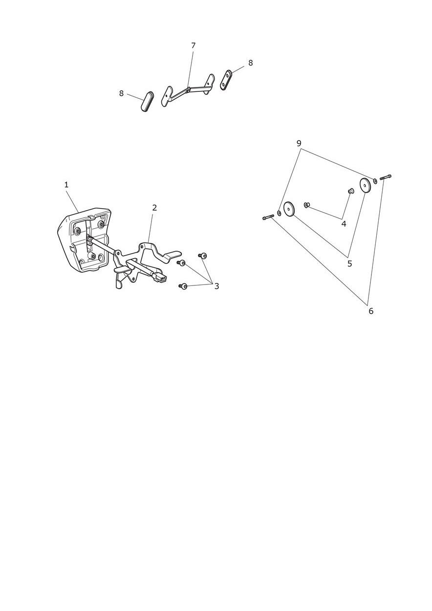 Rear Light & Reflectors exploded diagram