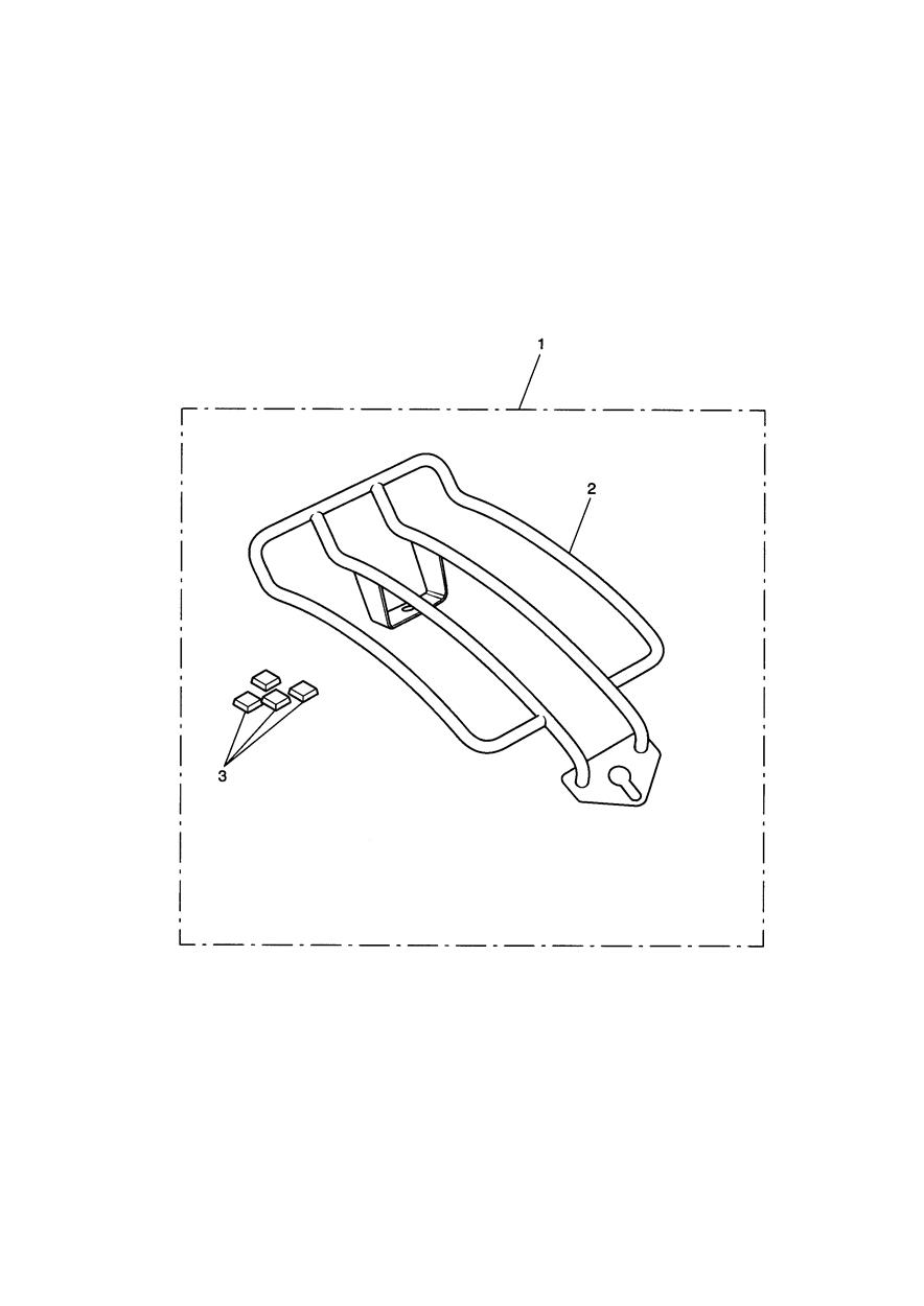 Pillion Rack Kit exploded diagram