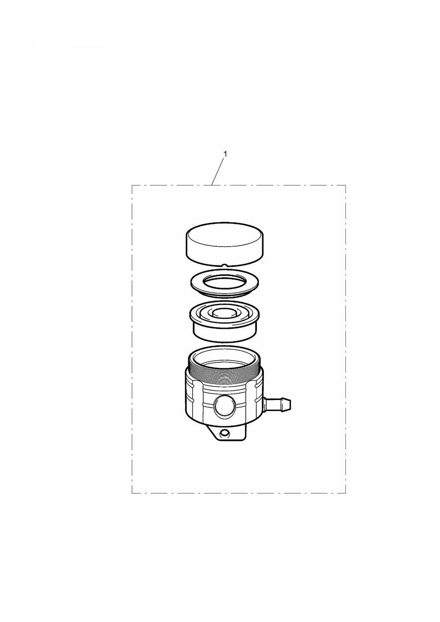 Reservoir, Front Brake exploded diagram
