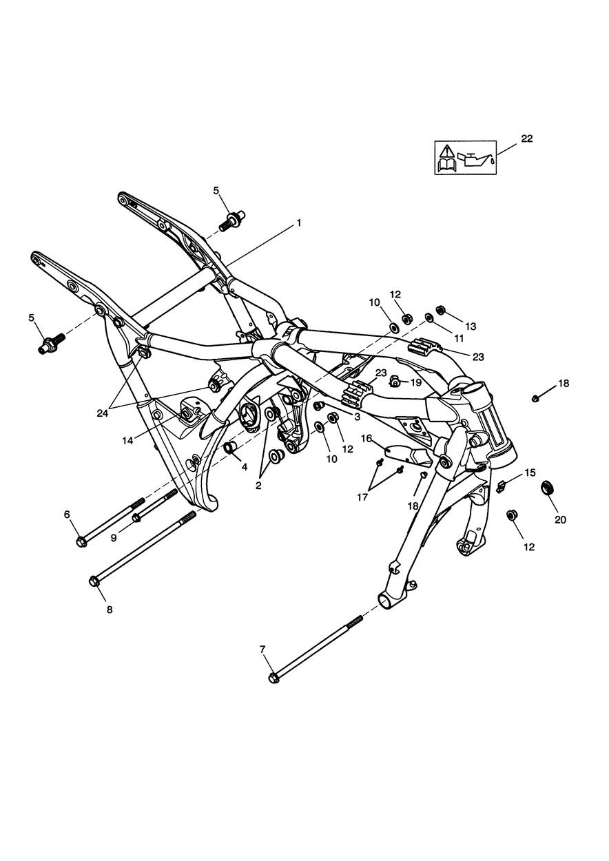 Main Frame & Fittings exploded diagram