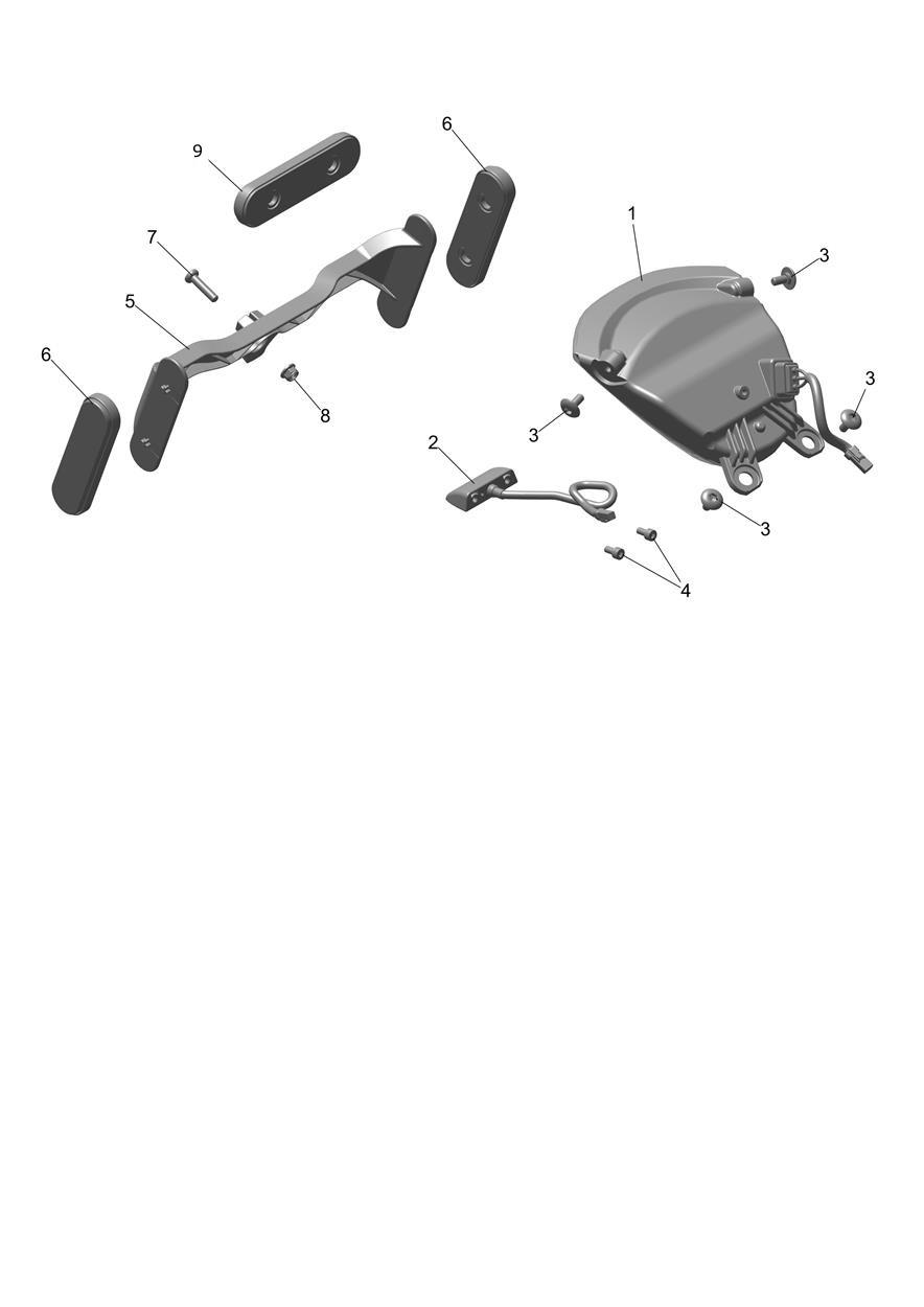 Rear Light & Reflectors exploded diagram