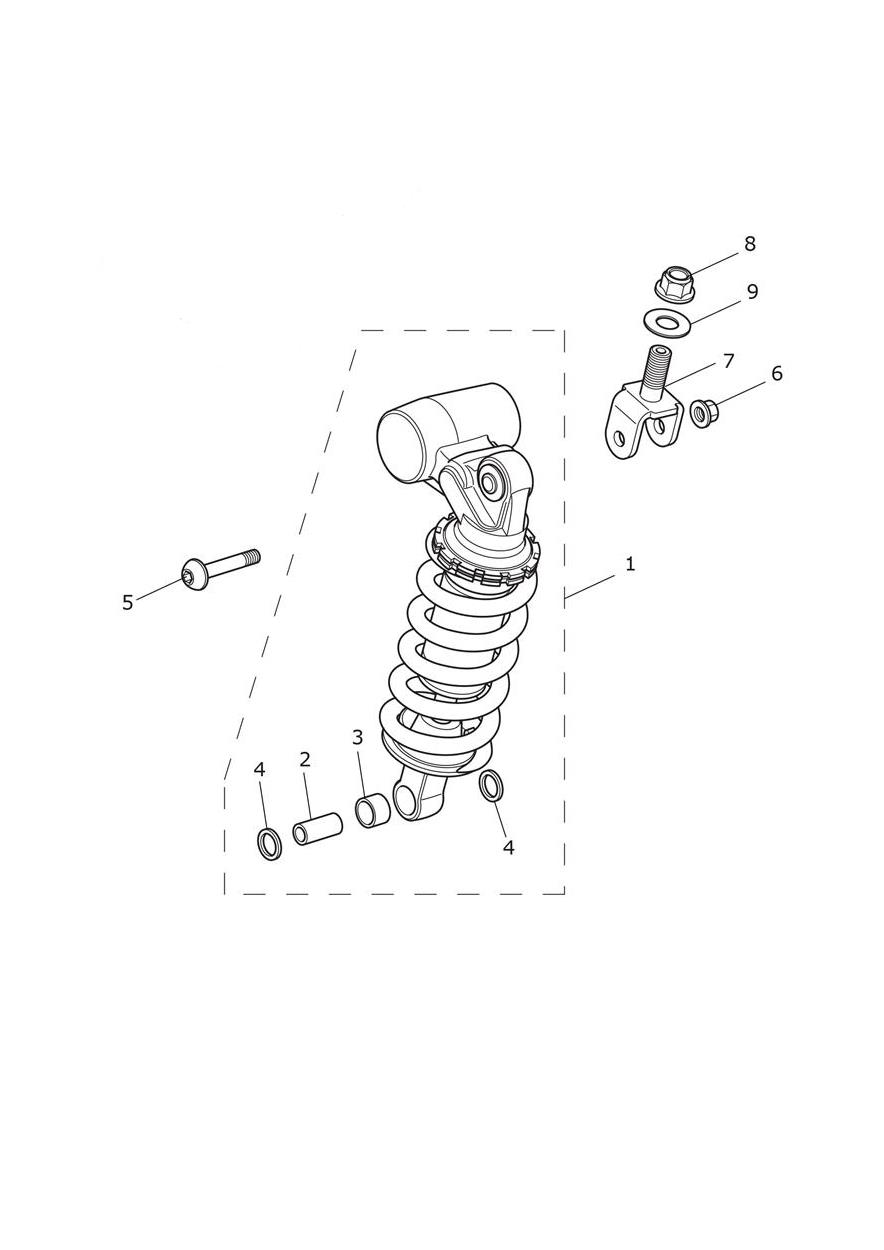 Rear Suspension Unit exploded diagram