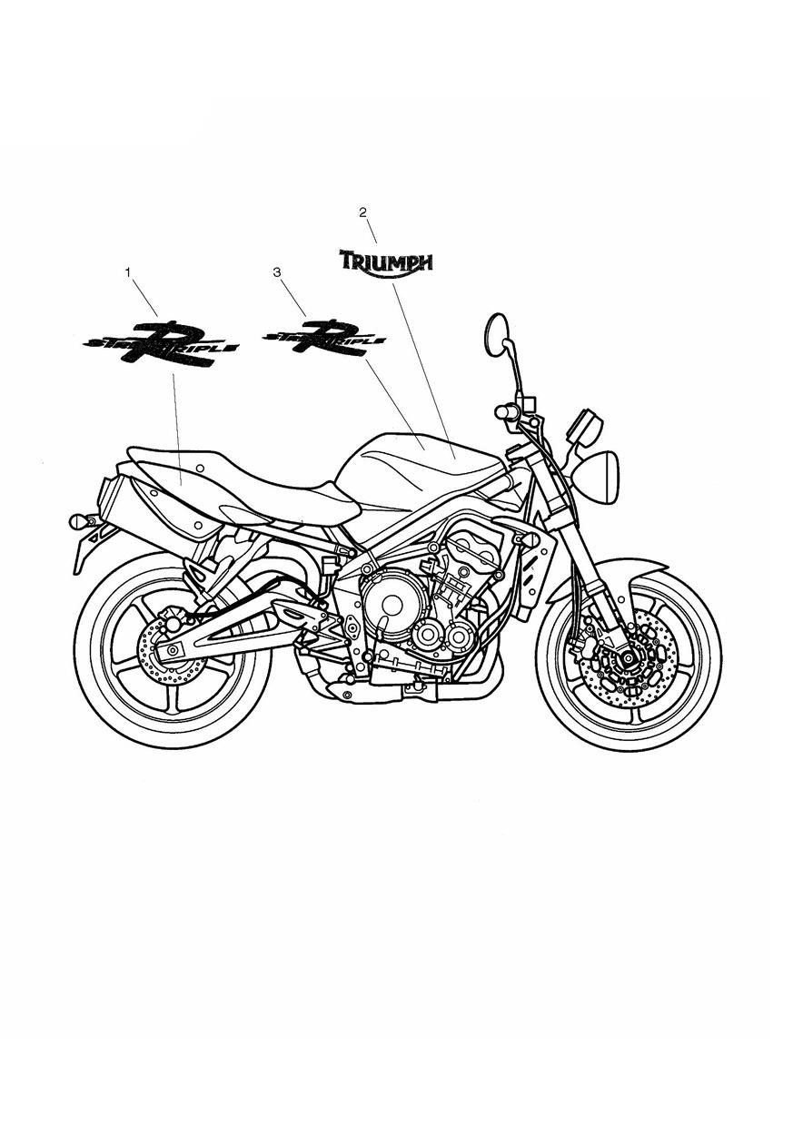 Bodywork Decals exploded diagram