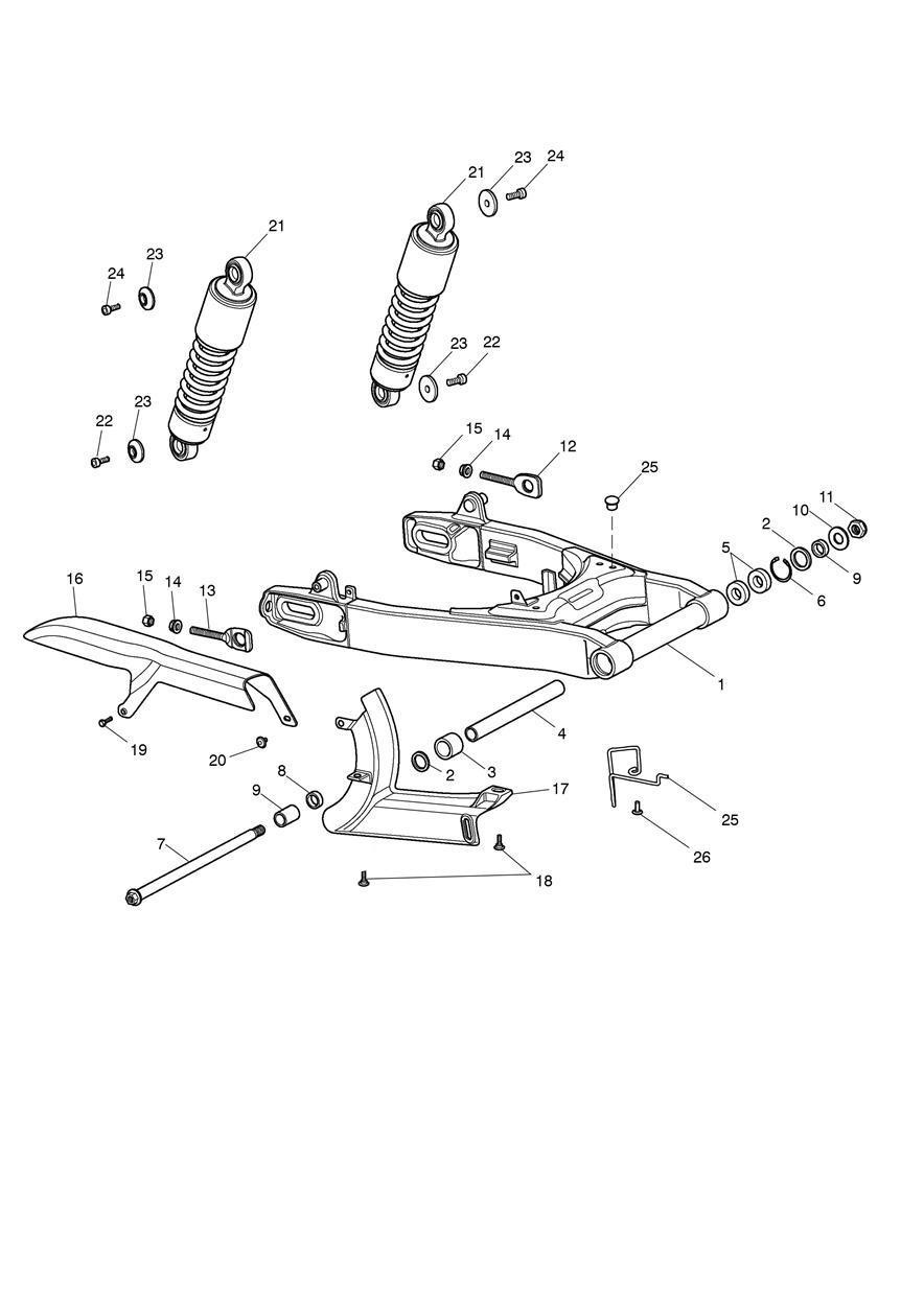 Rear Suspension exploded diagram