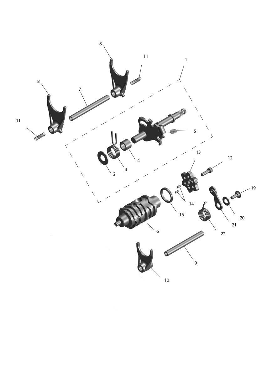 Gear Selection exploded diagram