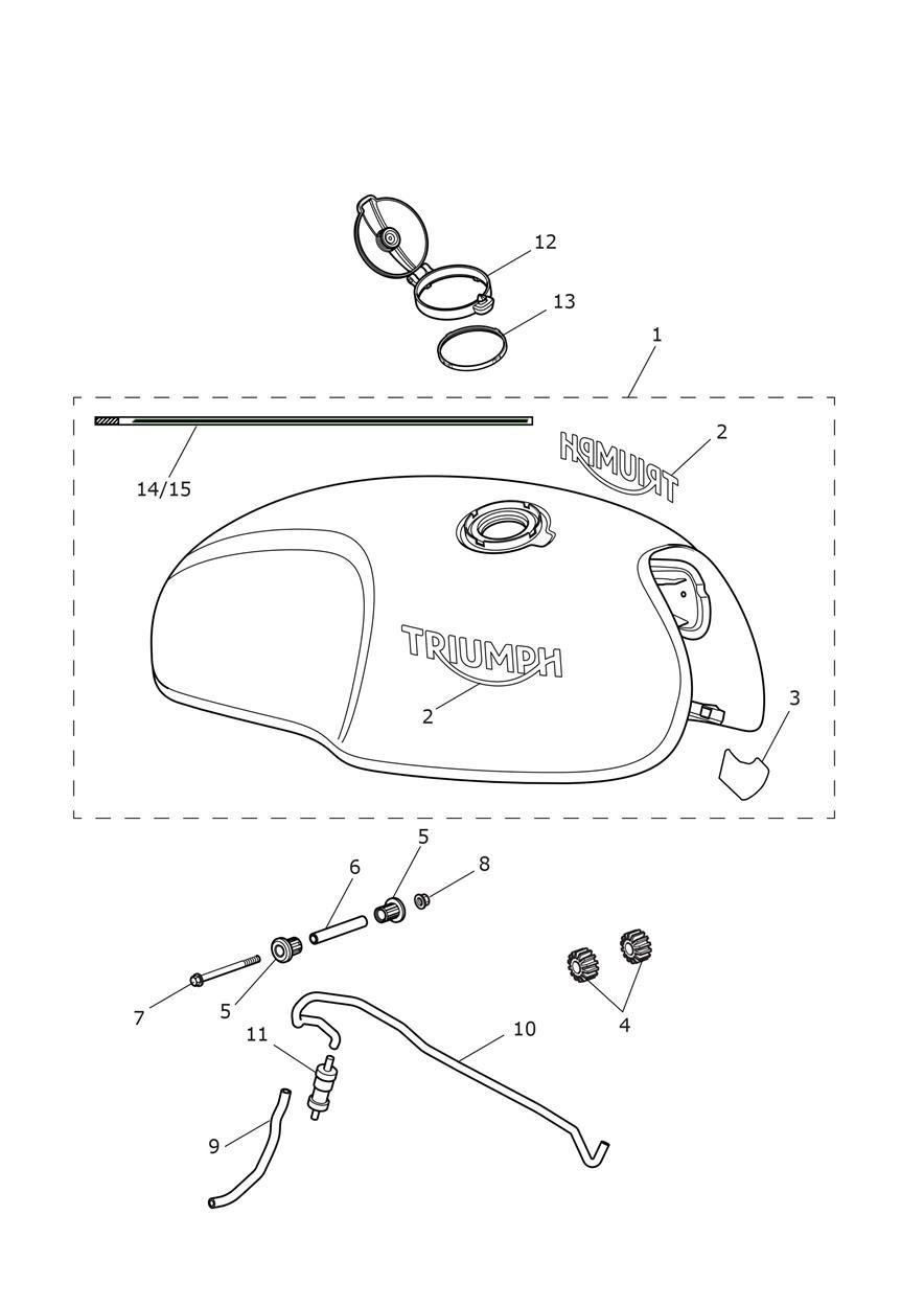 Fuel Tank exploded diagram