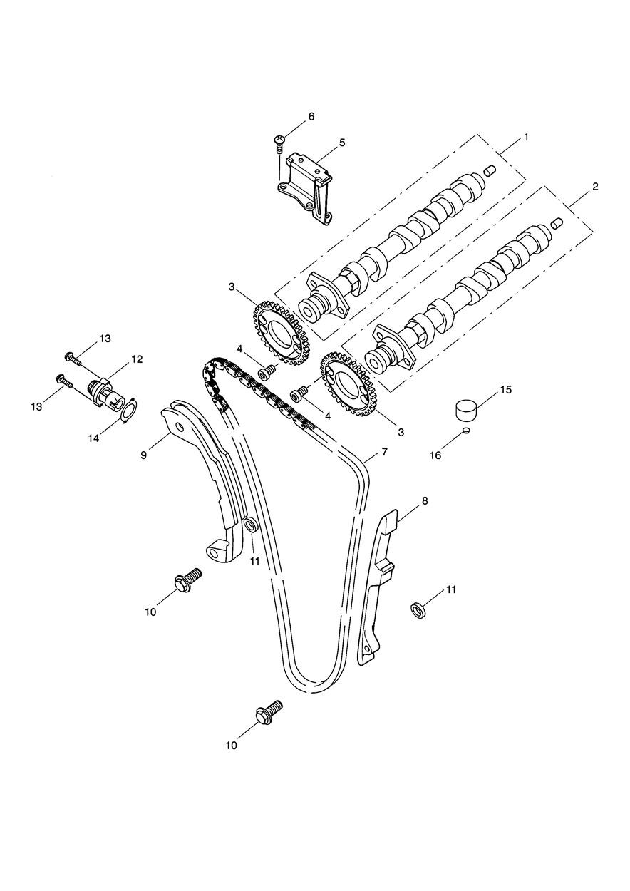 Camshaft & Camshaft Drive exploded diagram