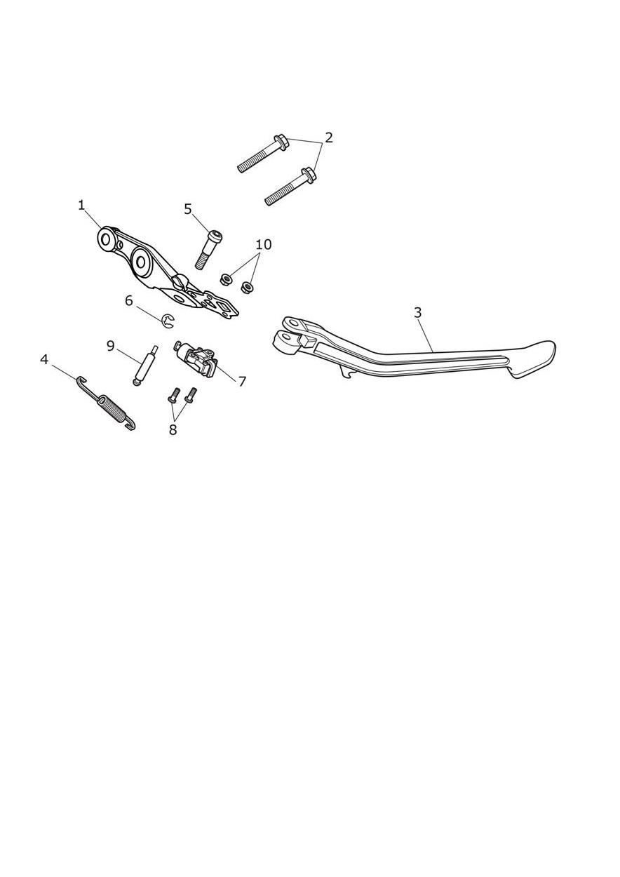 Stands - Low Ride Height Version Only exploded diagram