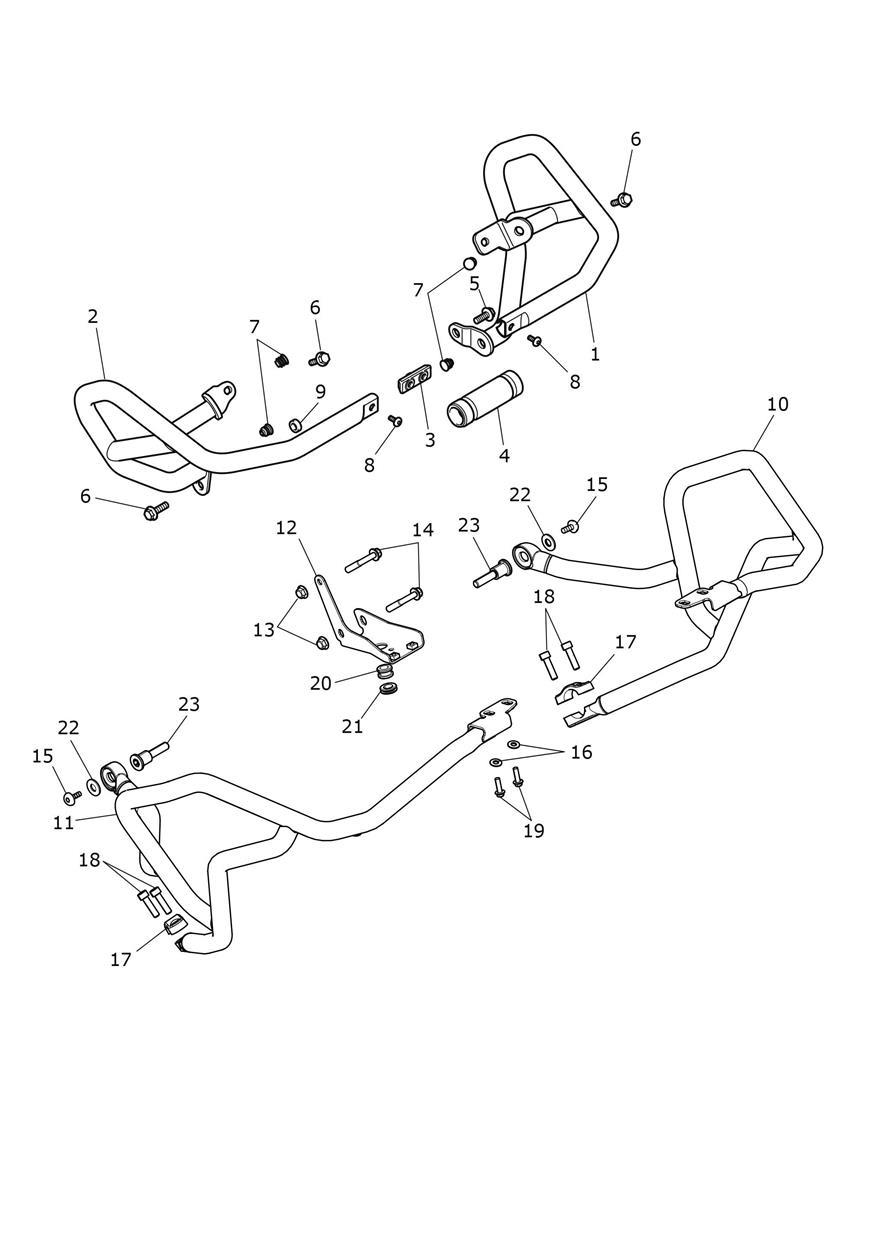 Protection Bars exploded diagram