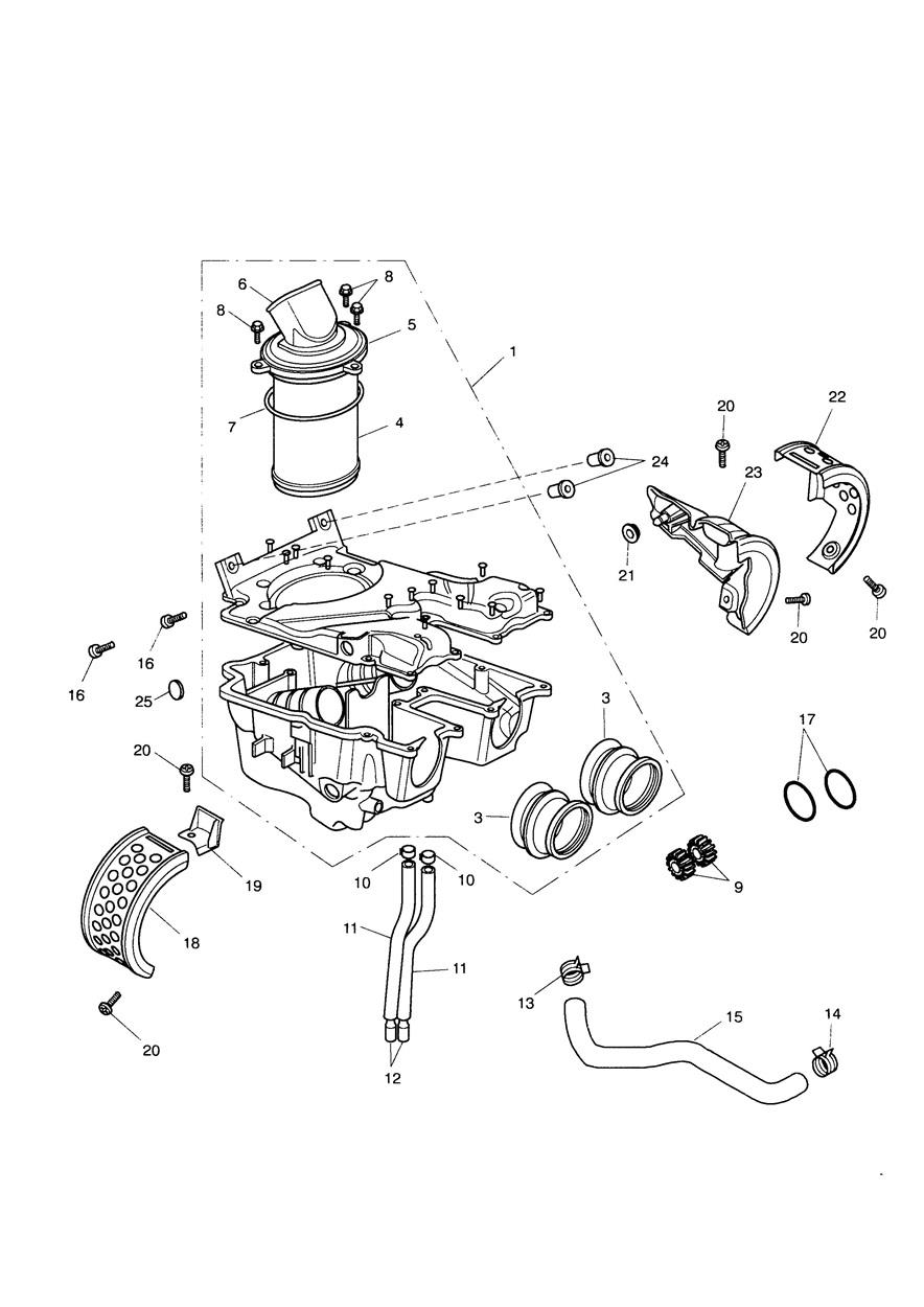 Airbox exploded diagram