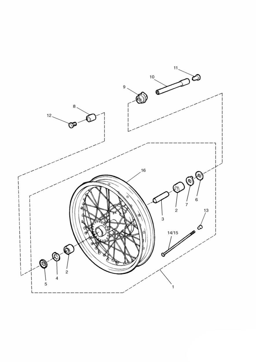 Front Wheel exploded diagram