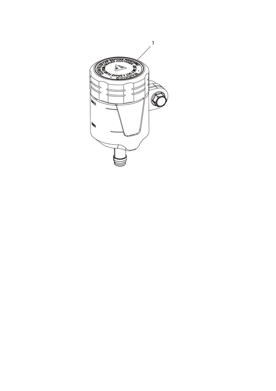Rear Brake Reservoir exploded diagram