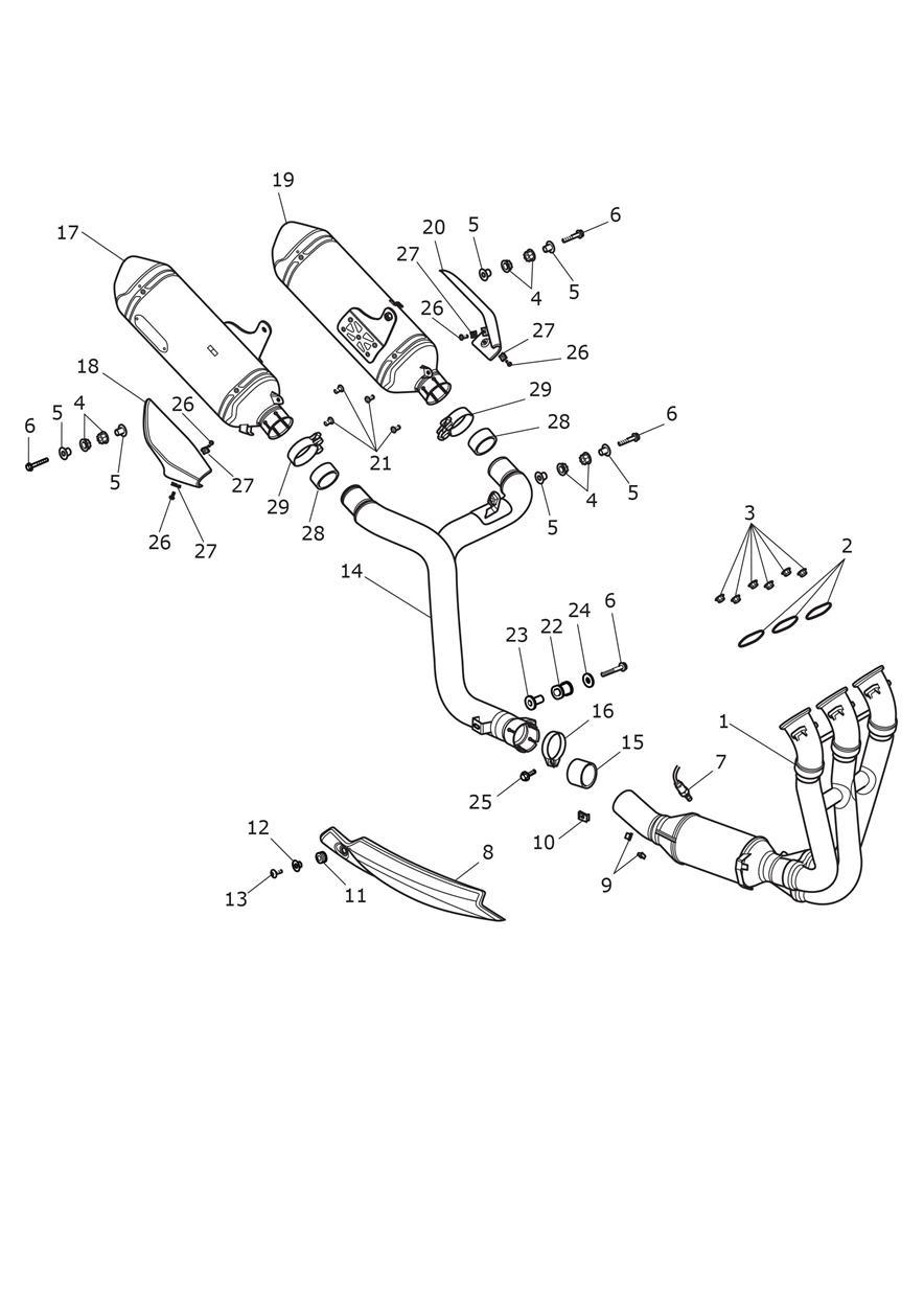 Exhaust System exploded diagram