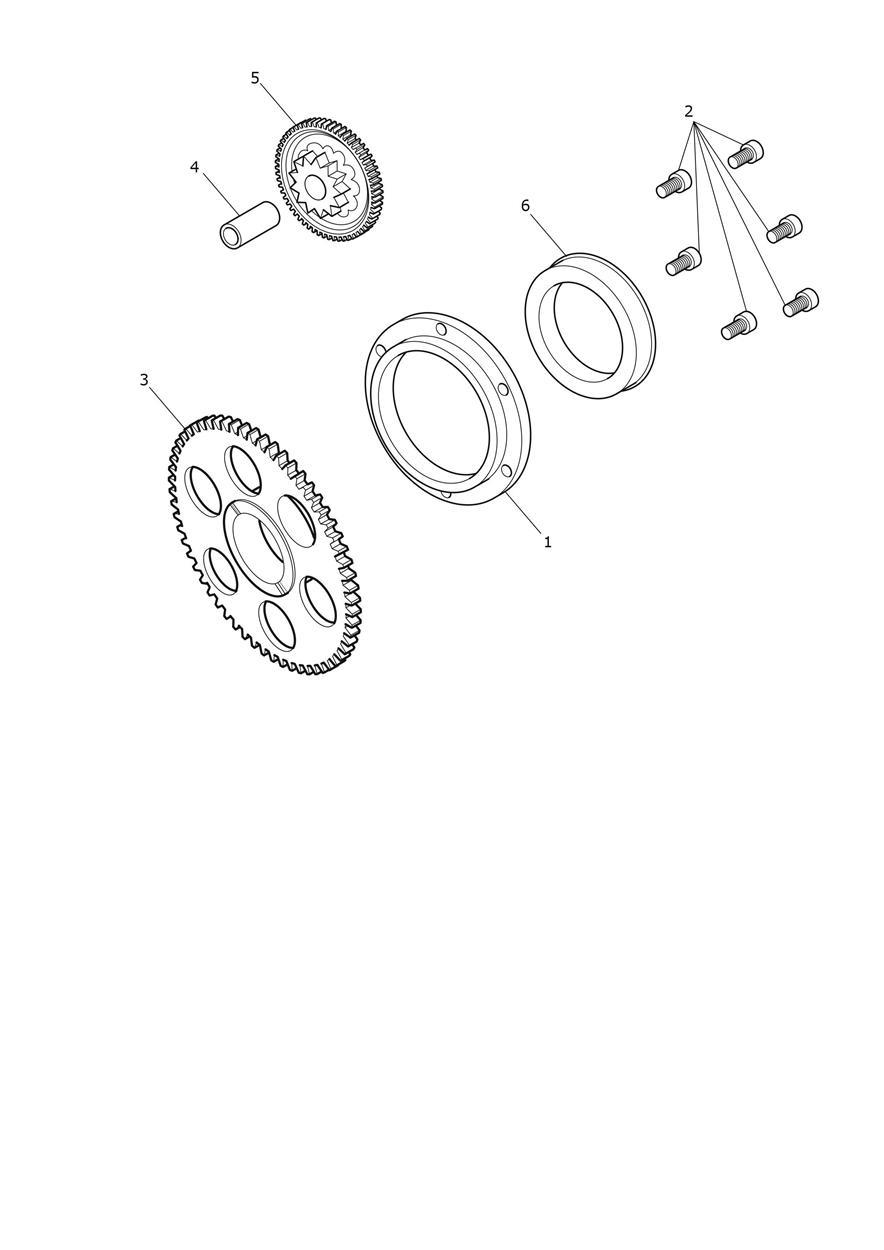 Starter Drive Gears exploded diagram