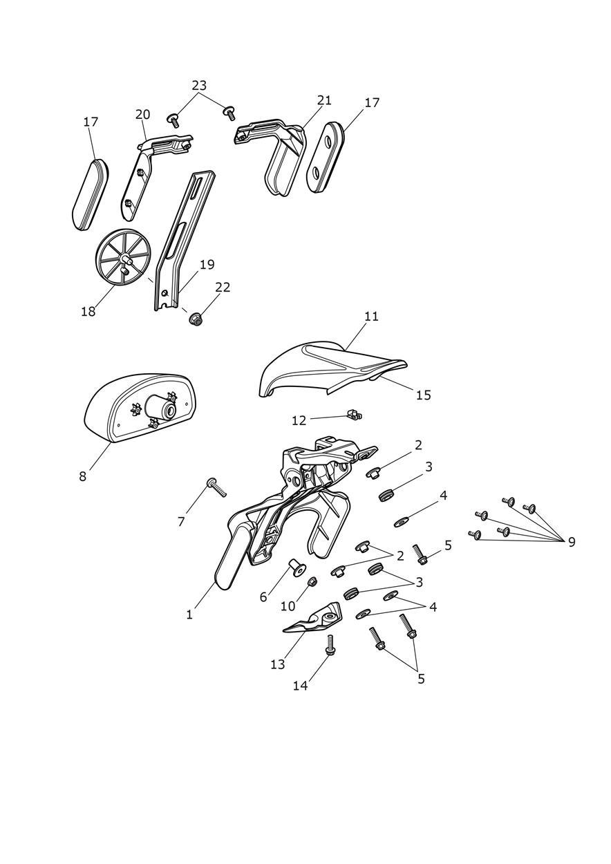 Rear Light exploded diagram