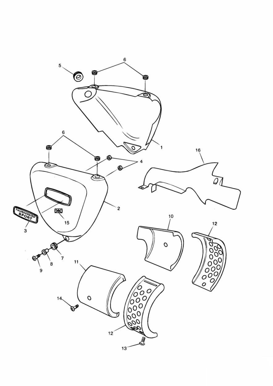 Bodywork exploded diagram