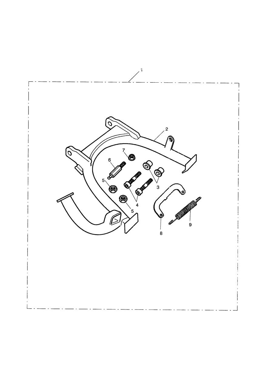 Centrestand Kit exploded diagram