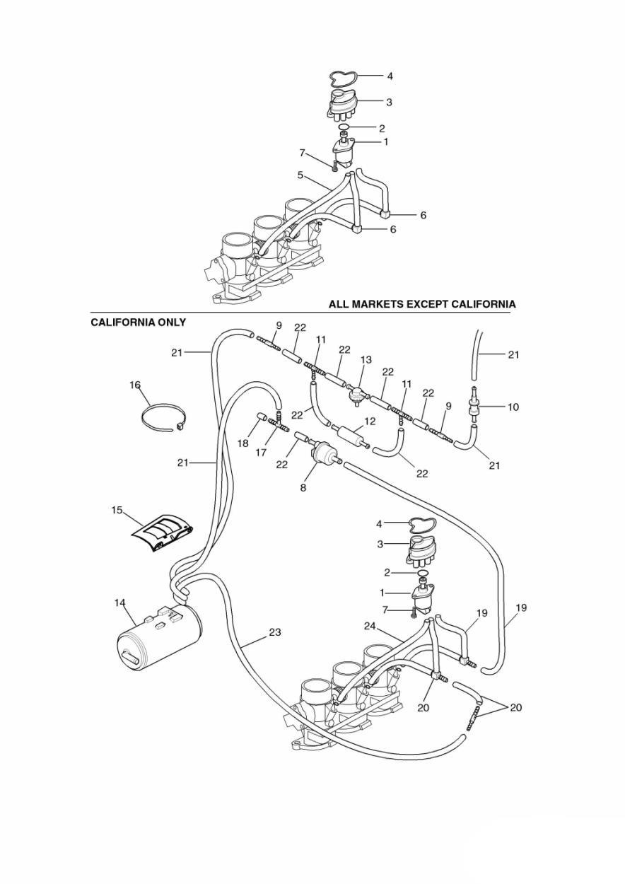 Evaporative Loss Equipment exploded diagram
