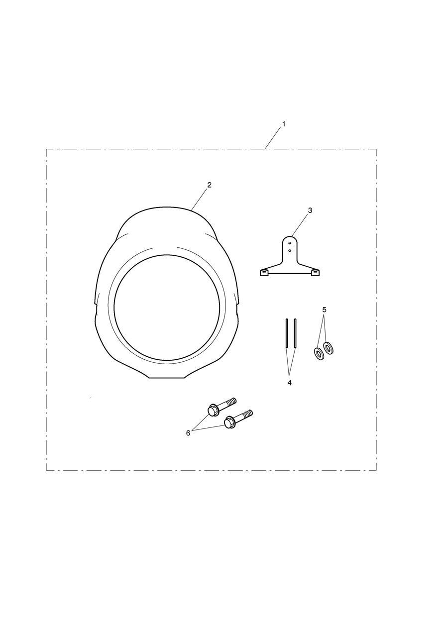 Flyscreen Kit exploded diagram