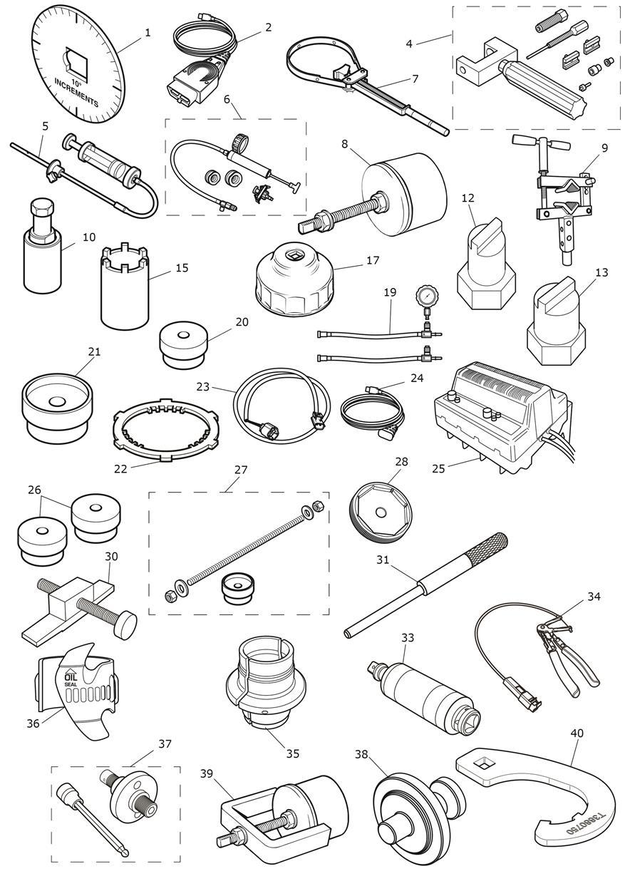 Service Tools exploded diagram