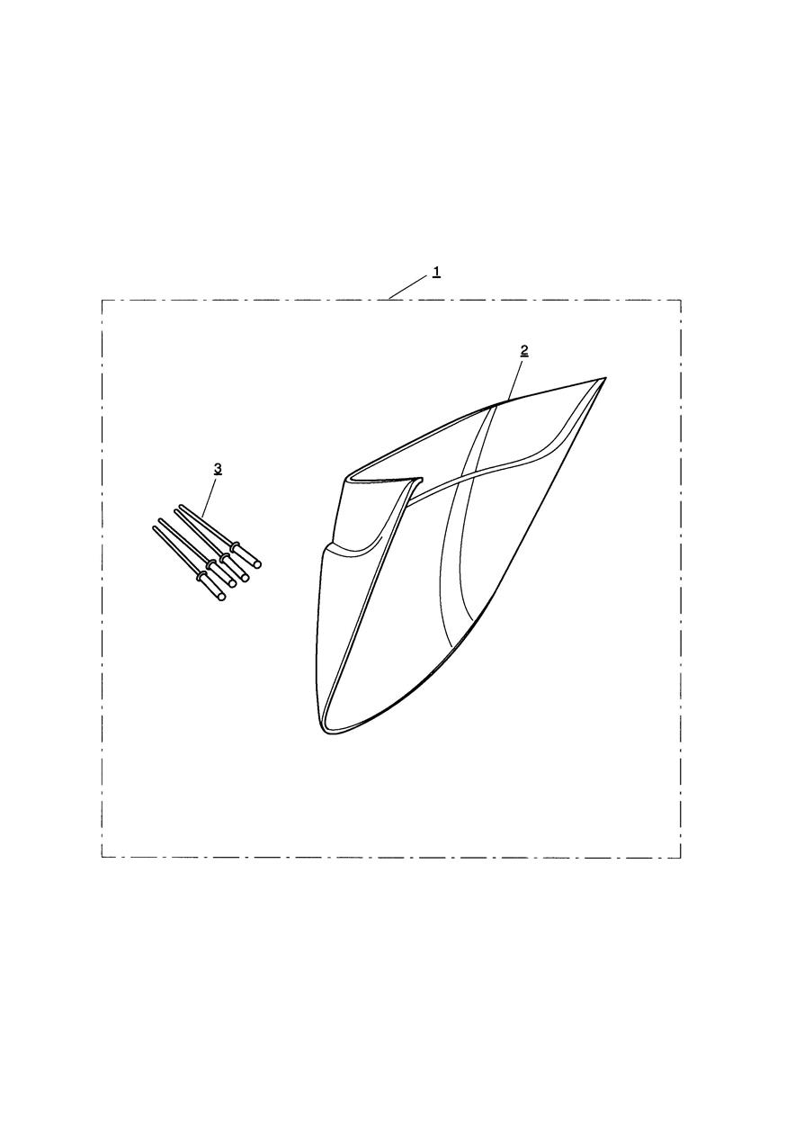 Front Mudguard Extension Kit exploded diagram