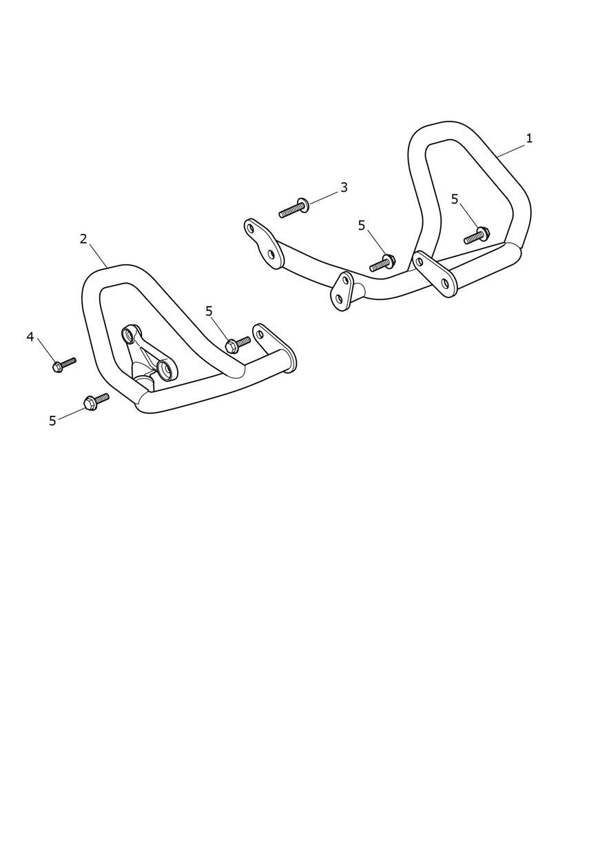 Engine Protection Bars exploded diagram