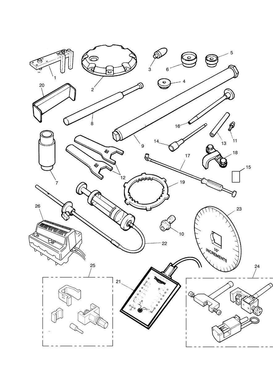 Service Tools exploded diagram