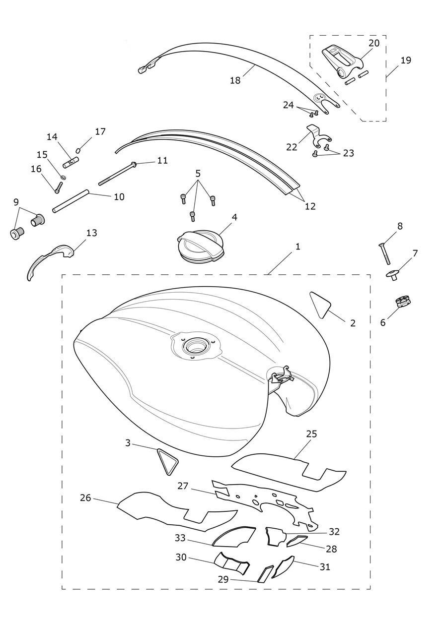 Fuel Tank exploded diagram