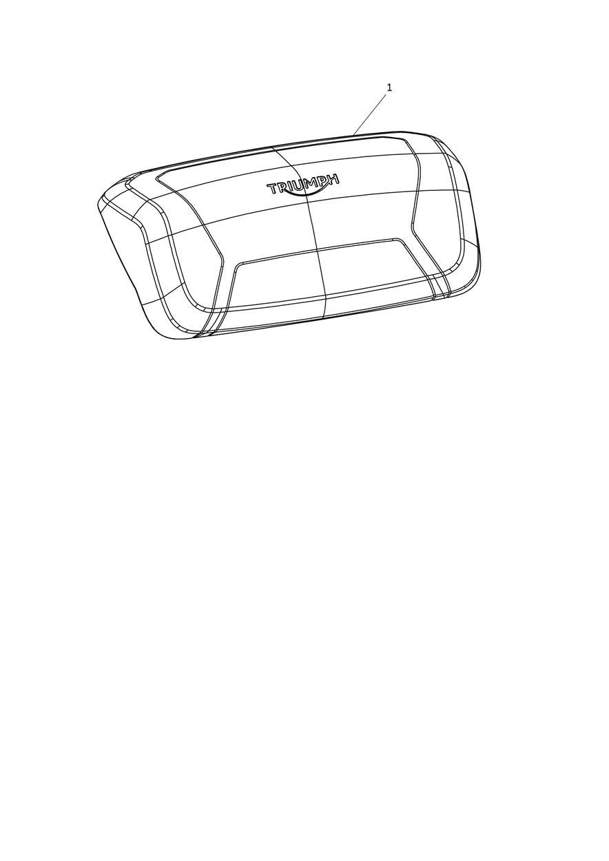 Backrest Pad, Top Box, Kit exploded diagram