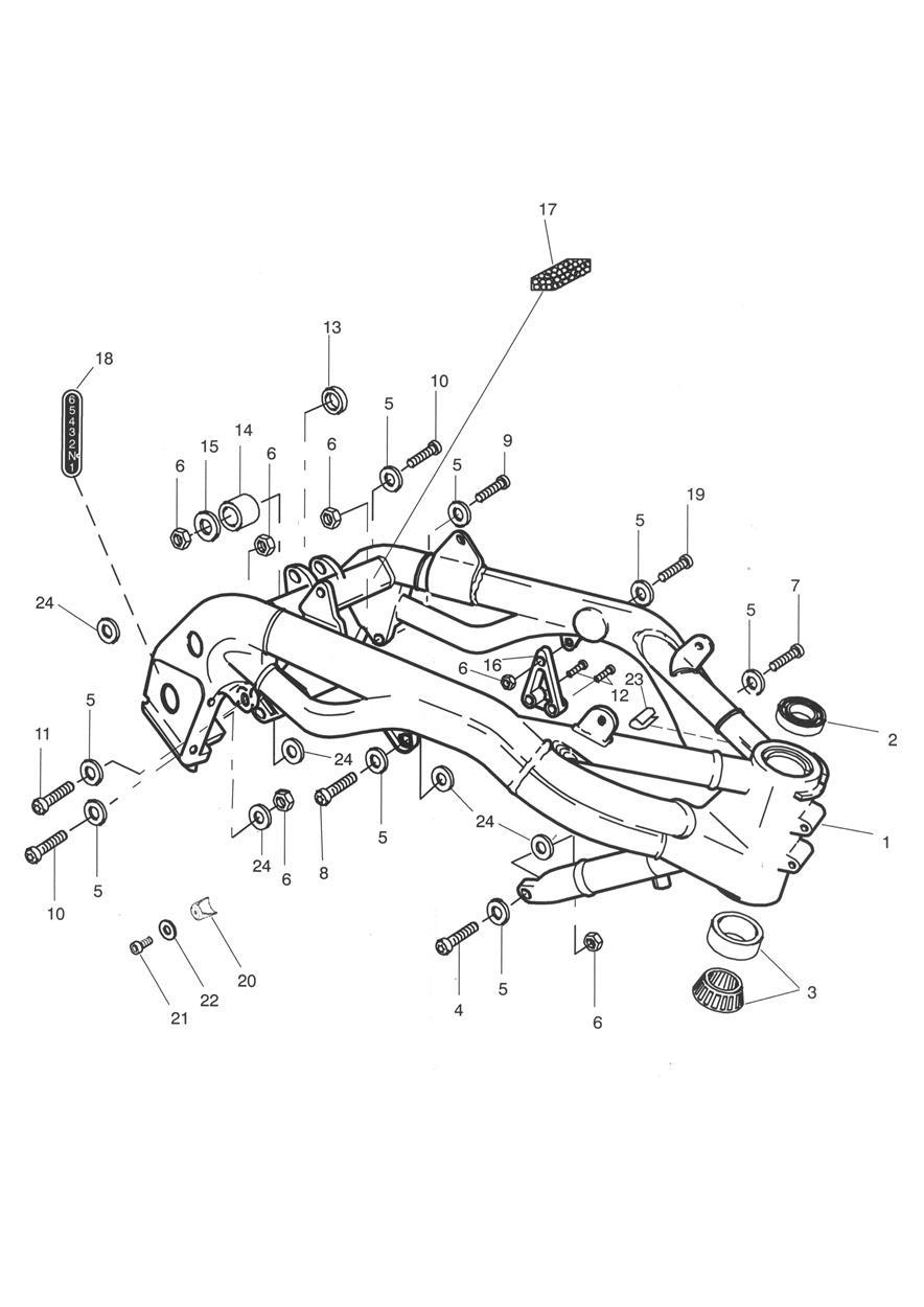 Main Frame & Fittings exploded diagram