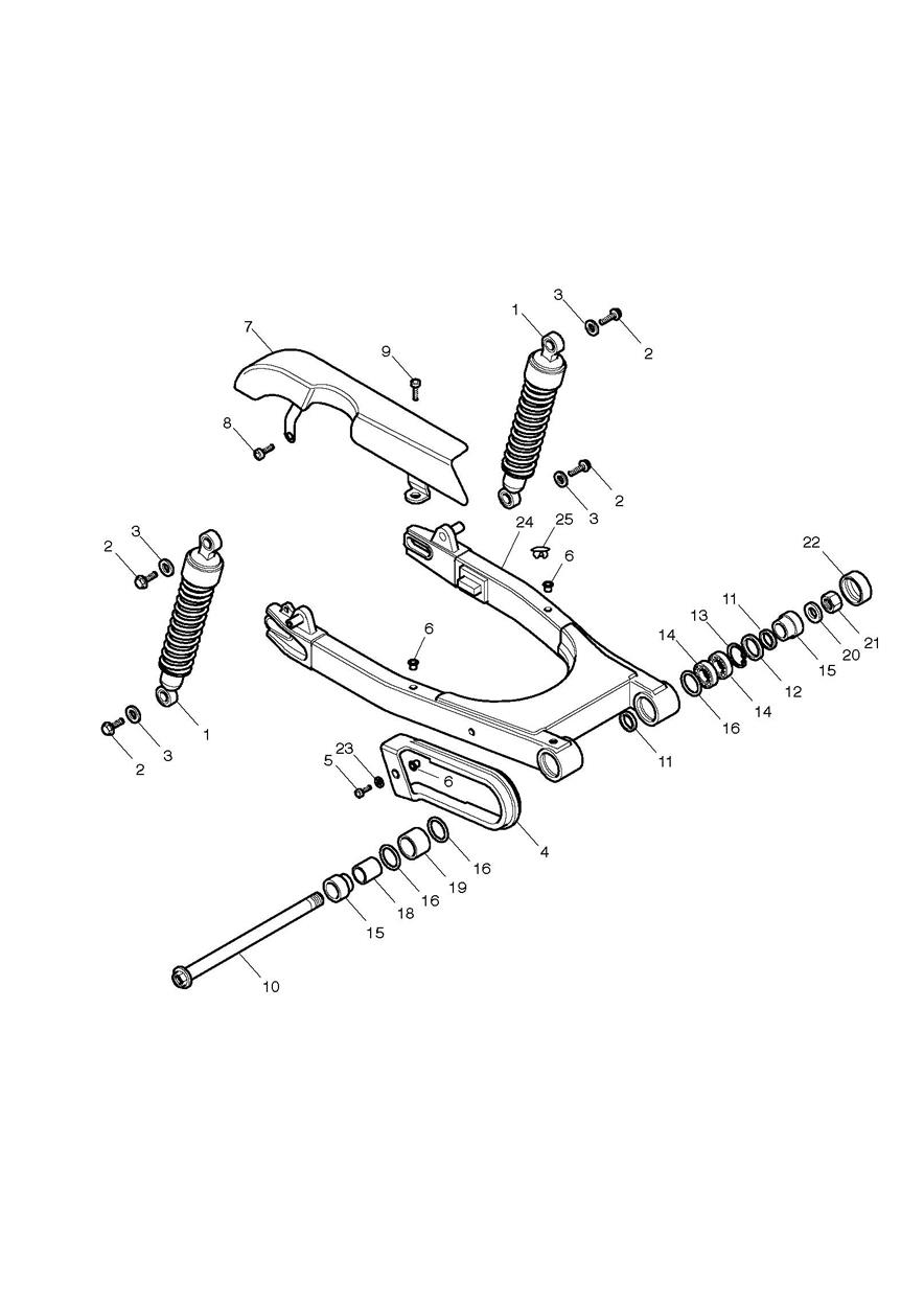 Rear Suspension exploded diagram