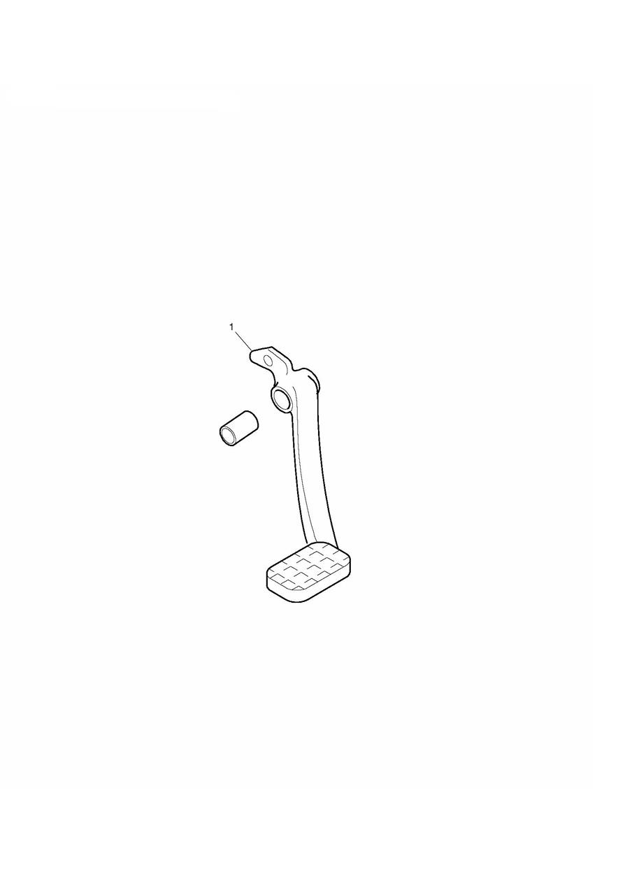 Brake Pedal Kit, Chrome exploded diagram