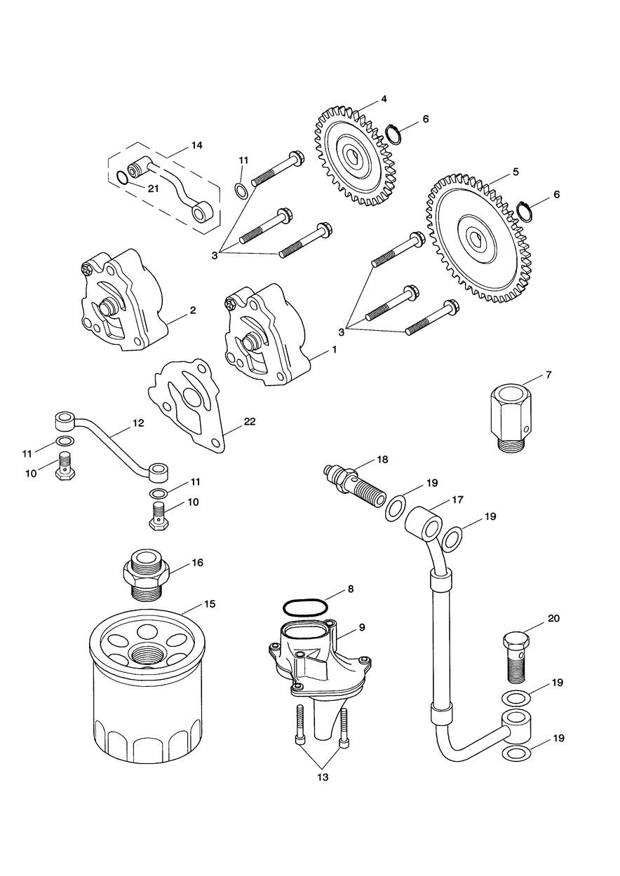 Lubrication System exploded diagram
