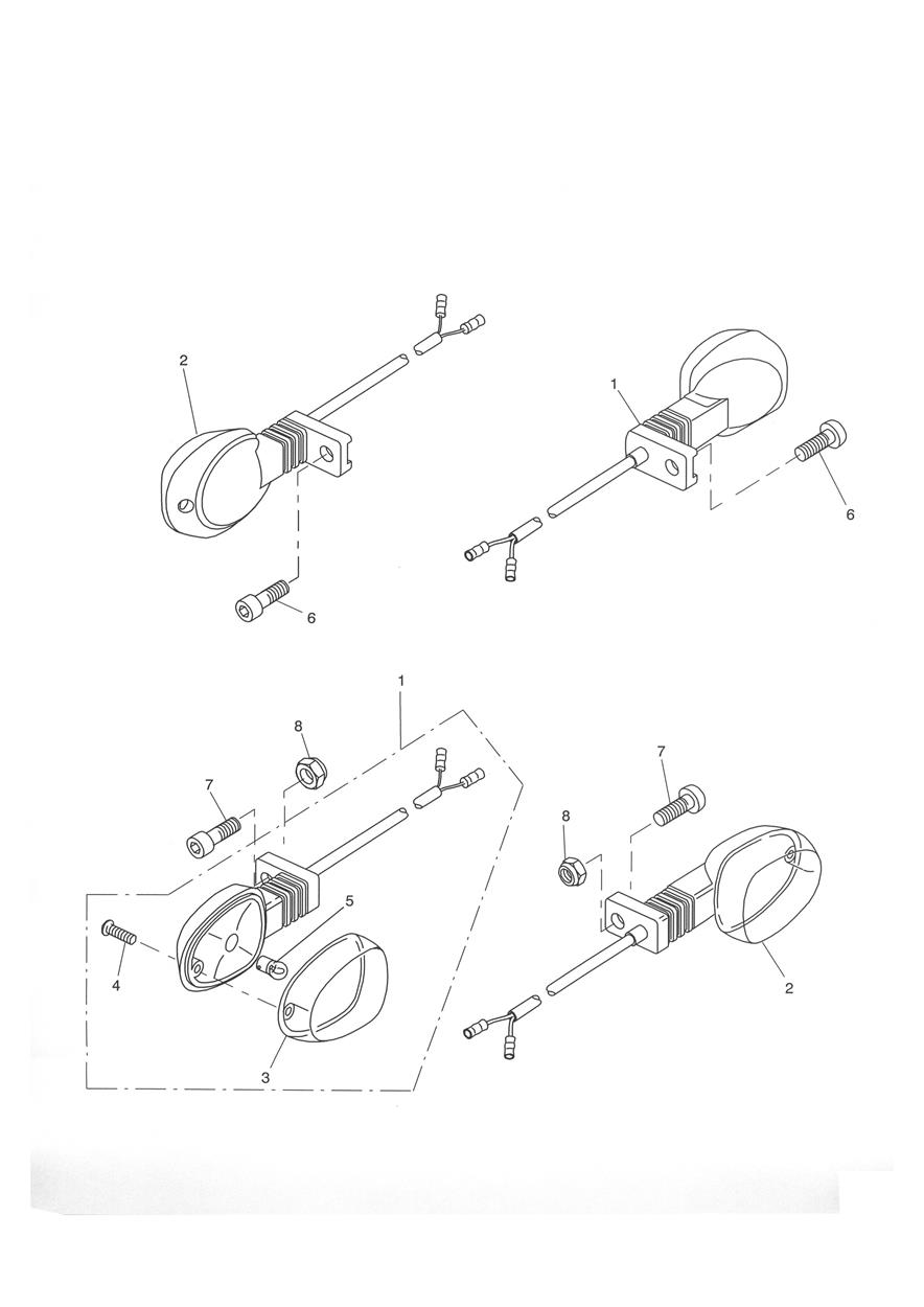 Indicators exploded diagram