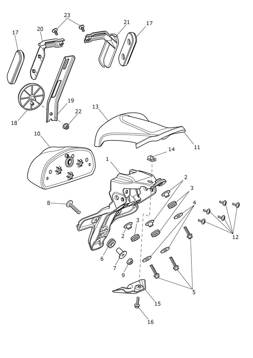 Rear Light exploded diagram