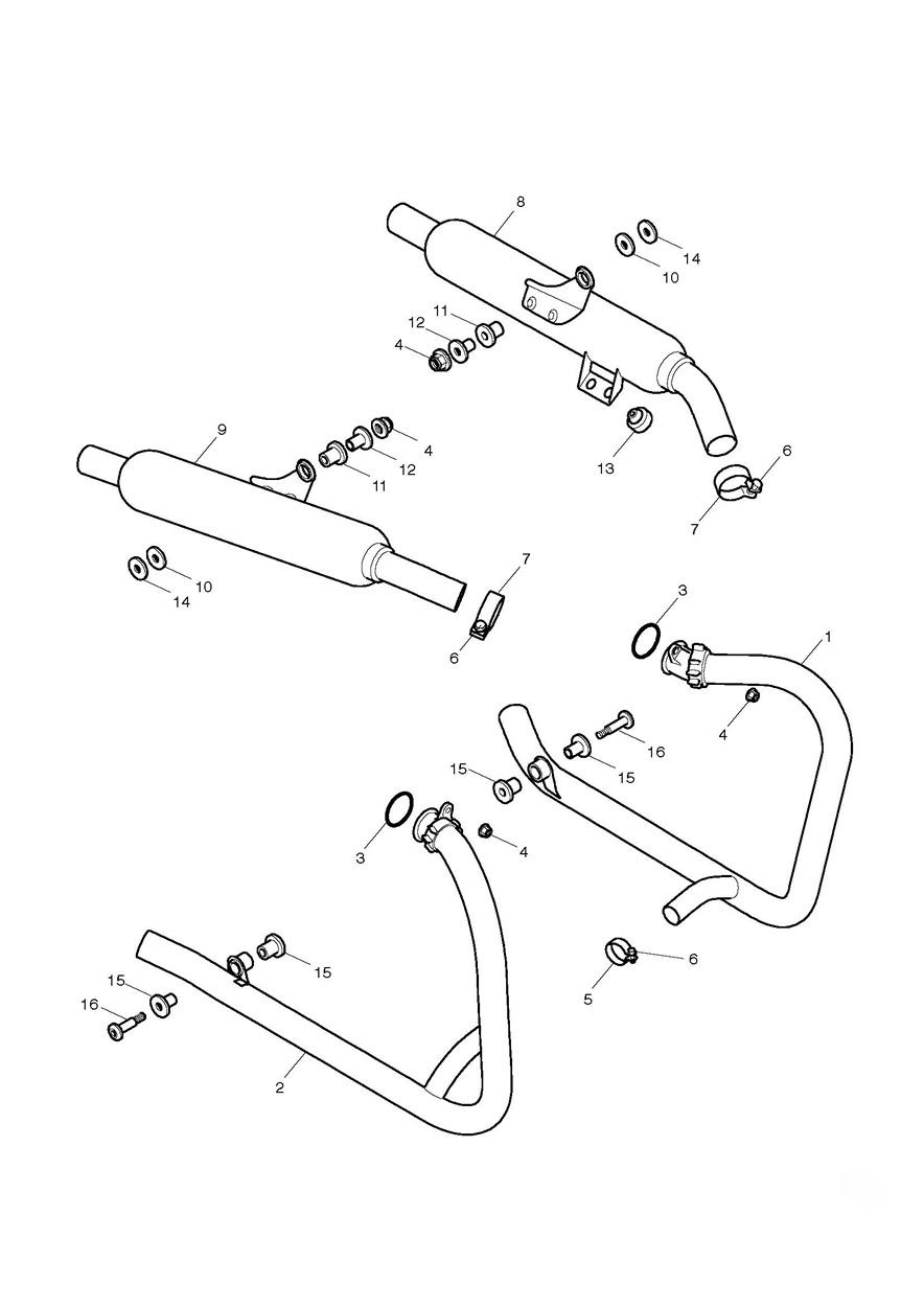 Exhaust System exploded diagram