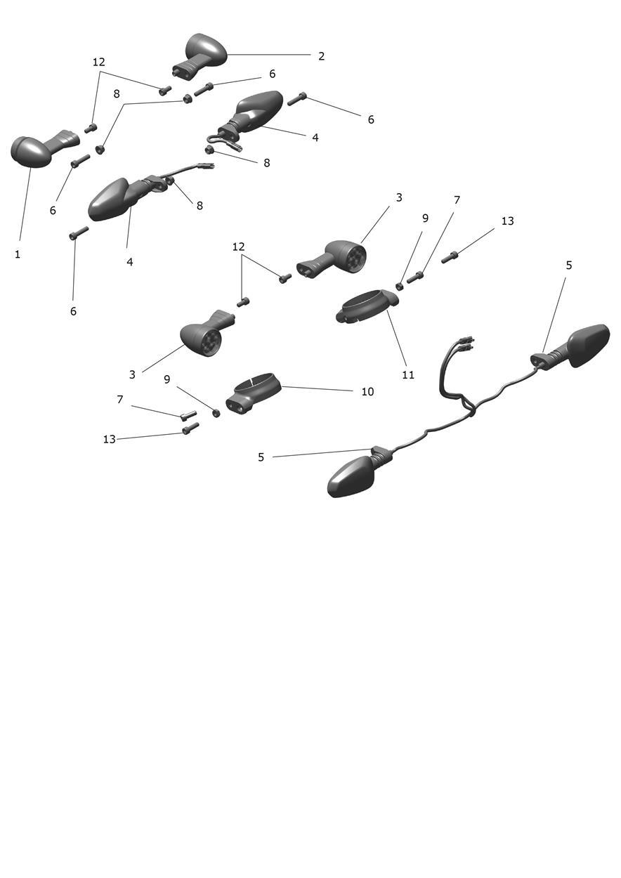 Indicators exploded diagram