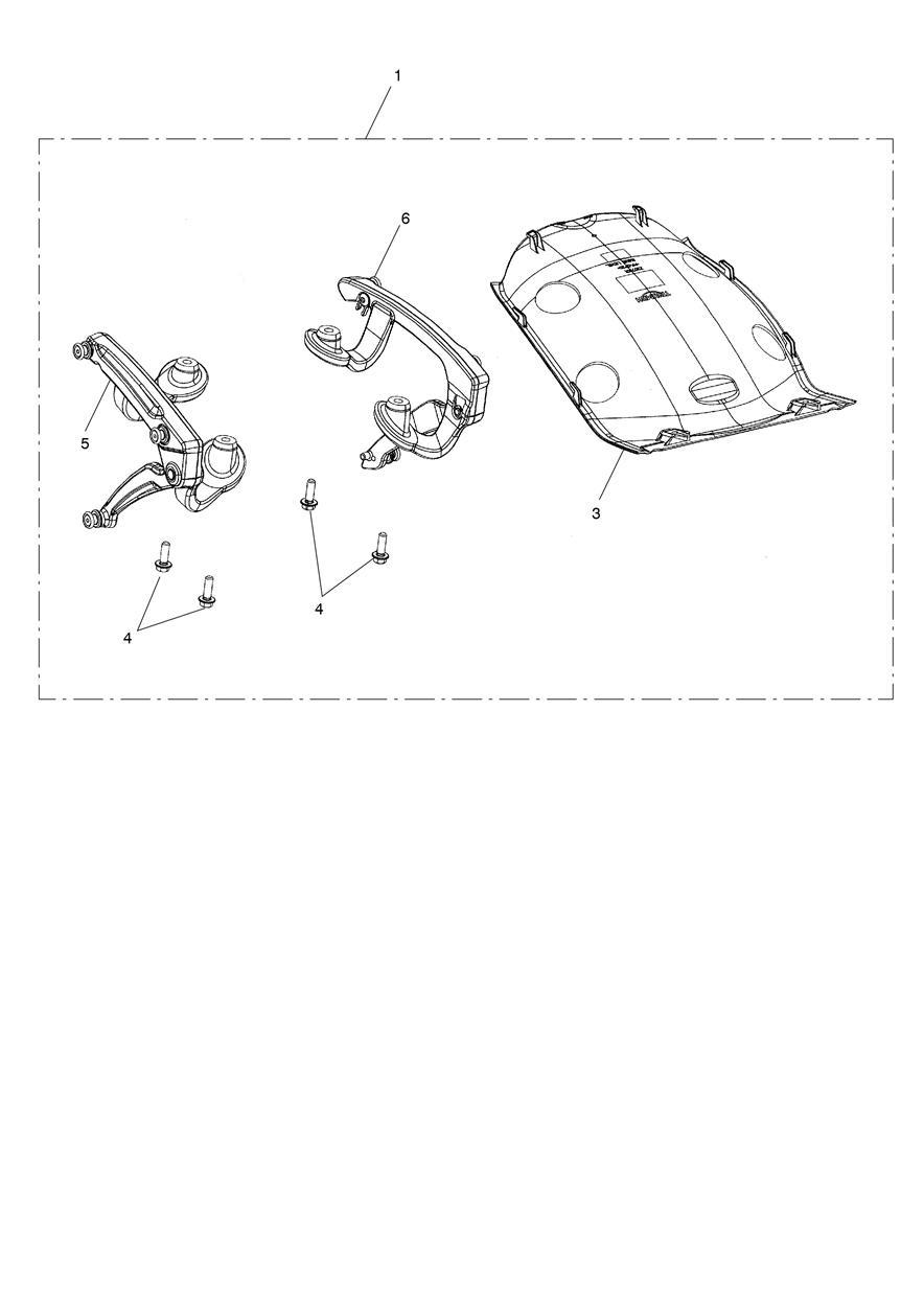 Pannier Mount Kit exploded diagram