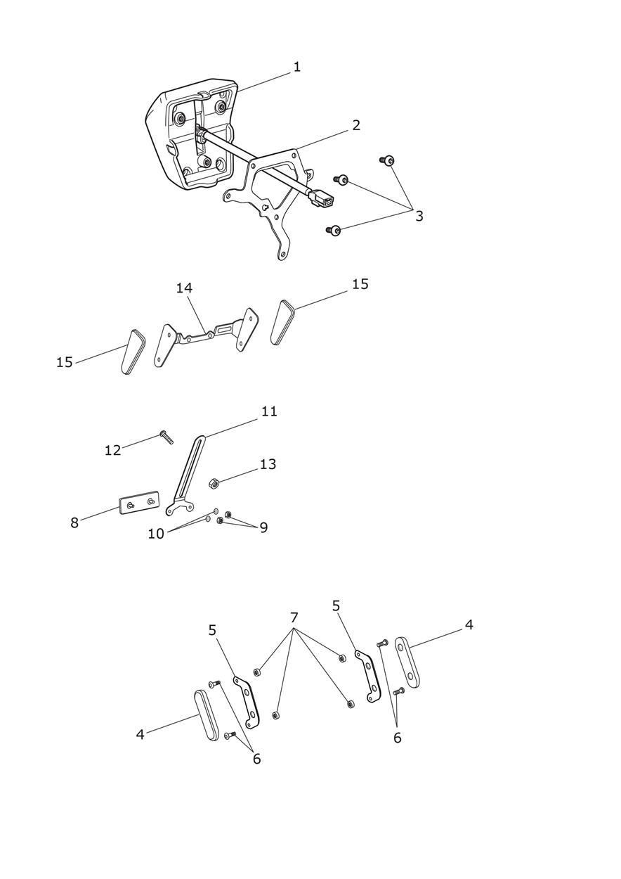 Rear Light & Reflectors exploded diagram