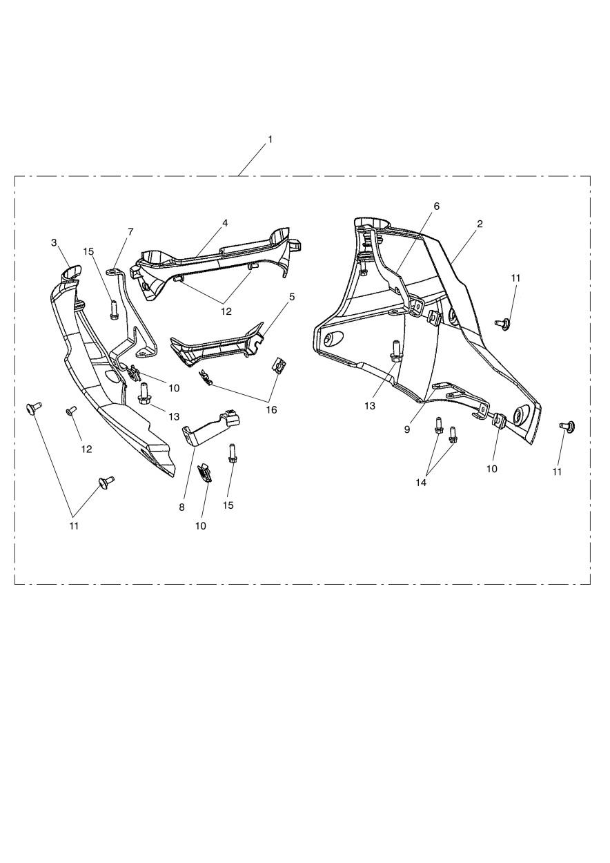 Bellypan Kit exploded diagram