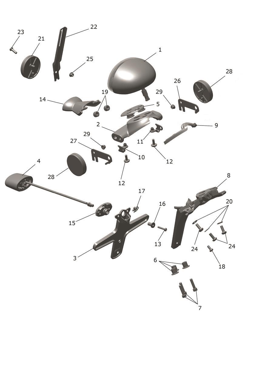 Rear Light exploded diagram