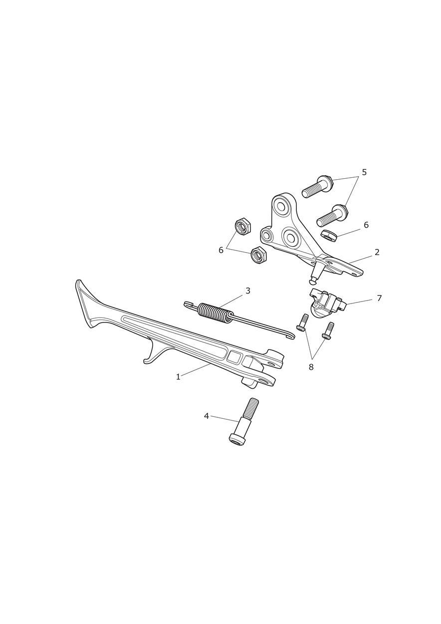 Sidestand exploded diagram