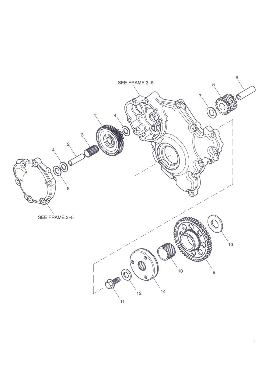 Starter Drive Gears exploded diagram