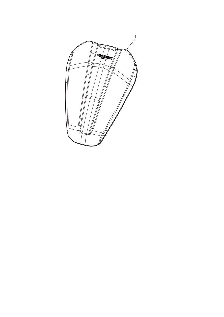 Rubber Tank Pad exploded diagram