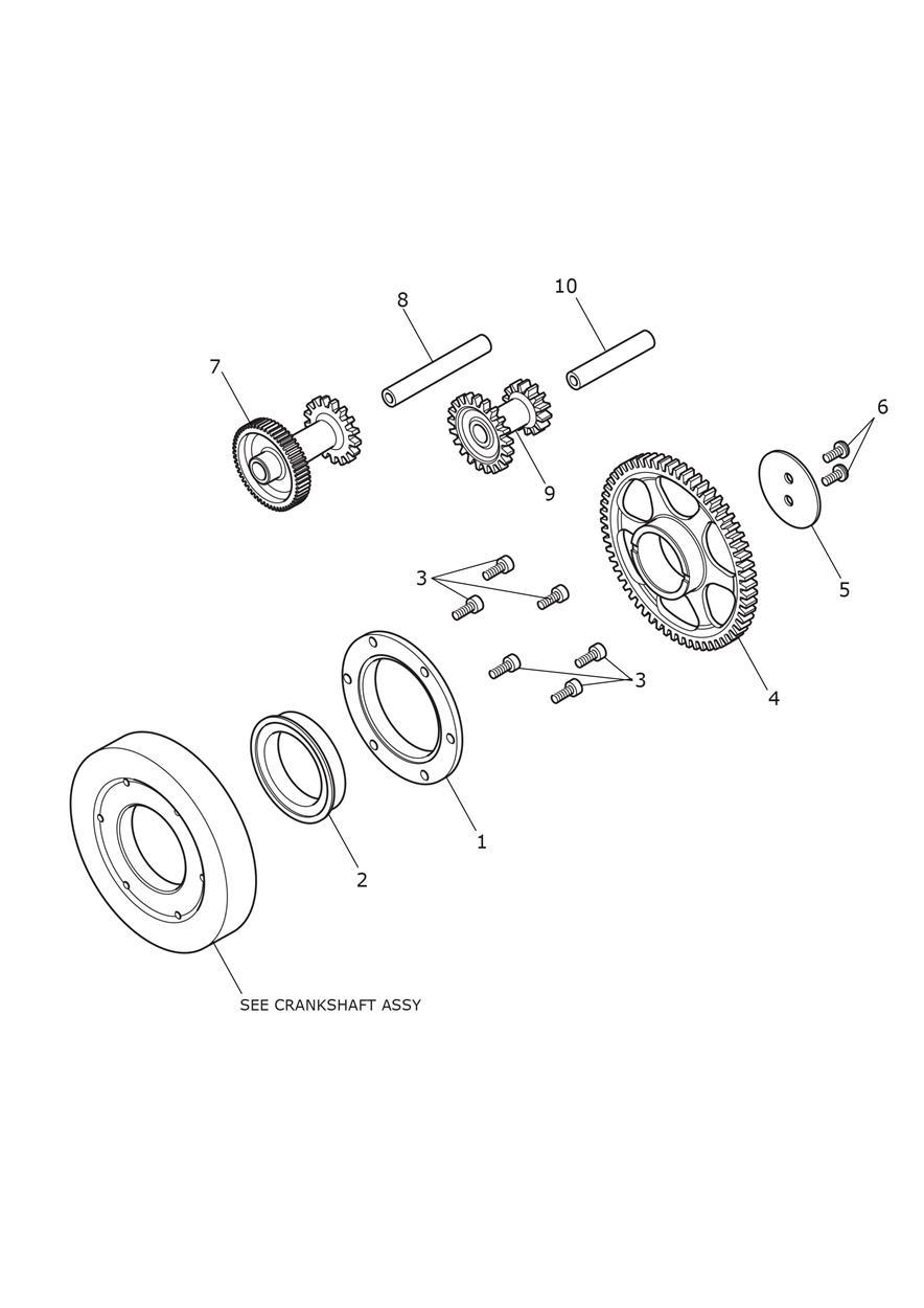 Starter Drive Gears exploded diagram