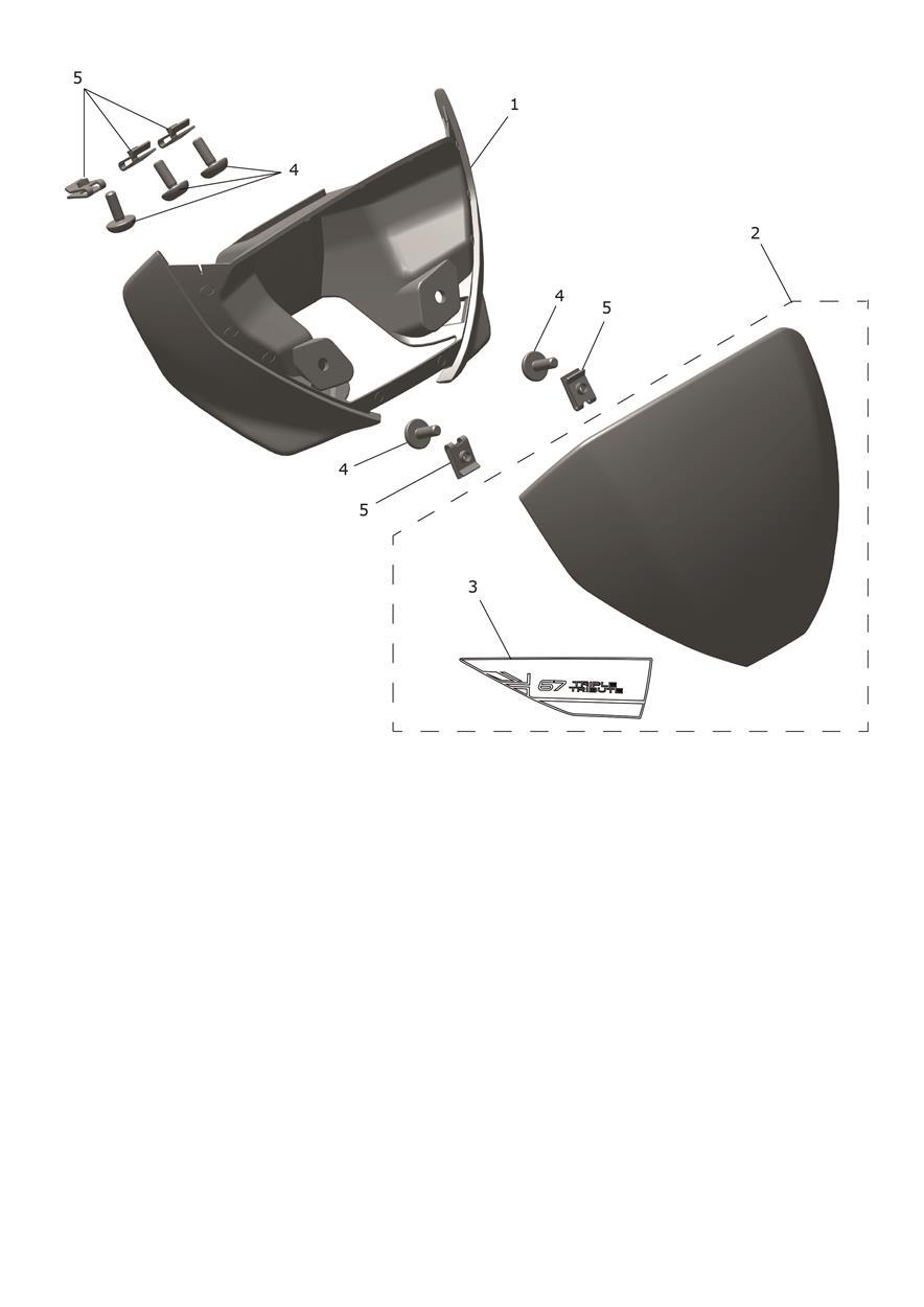 Flyscreen - Triple Tribute Only exploded diagram