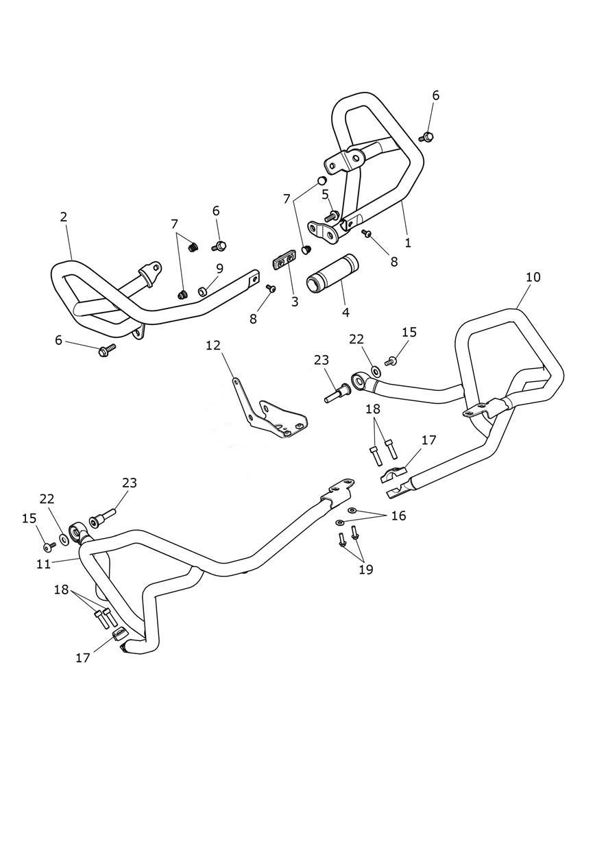 Protection Bars exploded diagram