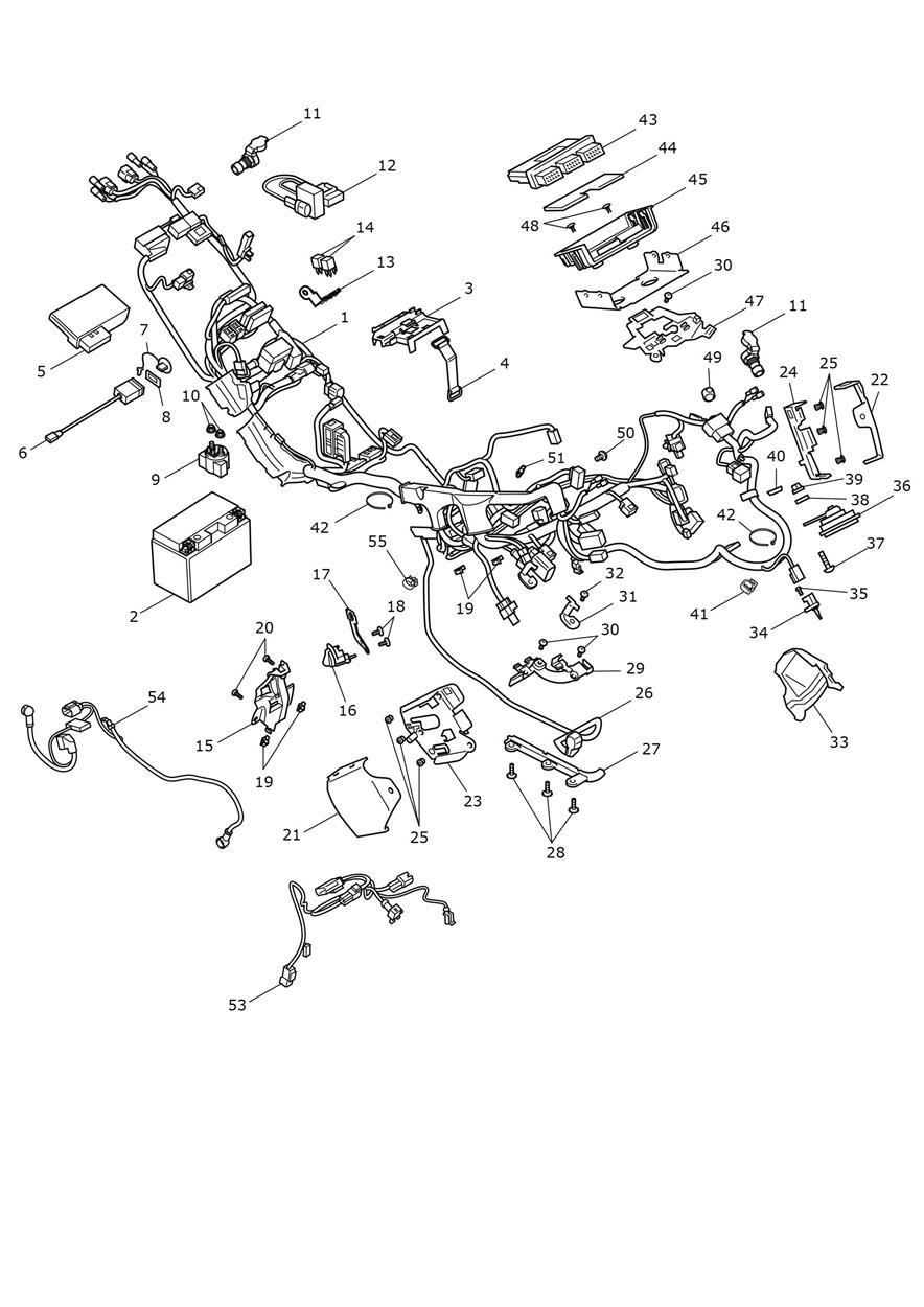 Electrical Section exploded diagram